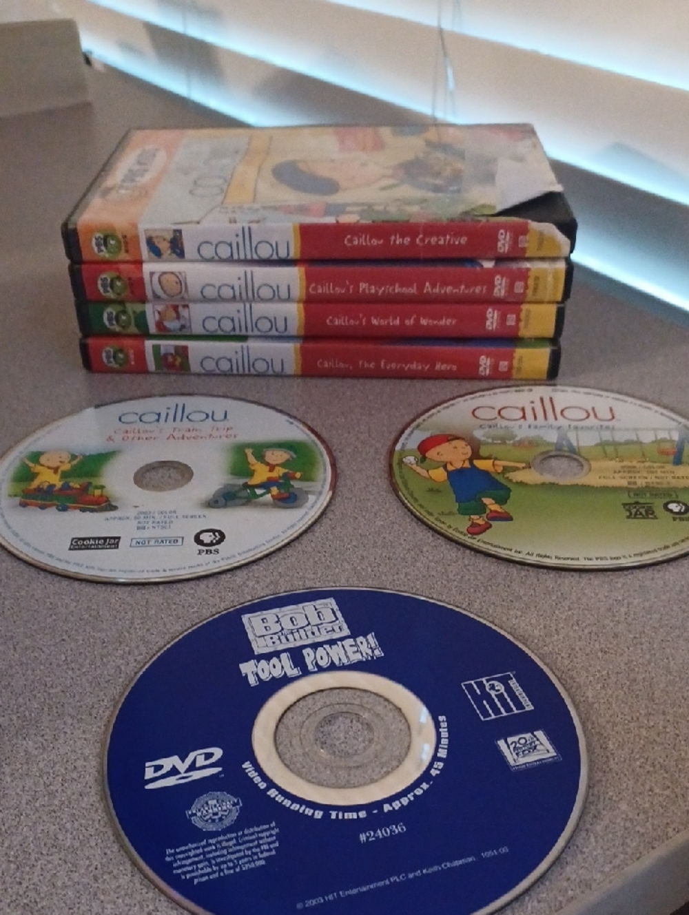 Caillou DVD Lot Of 6 1 Bob The Builder